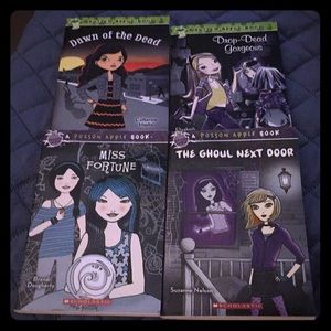 4 GIRLS ROTTEN AND POISON APPLE BOOKS VGUC